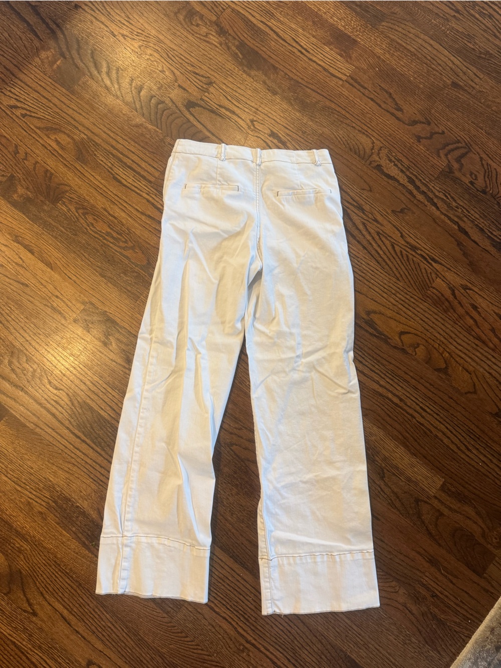 Zara White Slim Jeans with Button Waist